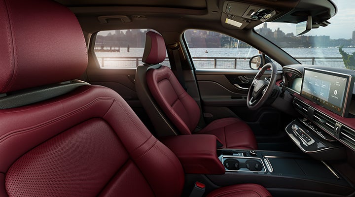 The available Perfect Position front seats in the 2024 Lincoln Corsair® SUV are shown. | Thornhill Lincoln in Chapmanville WV
