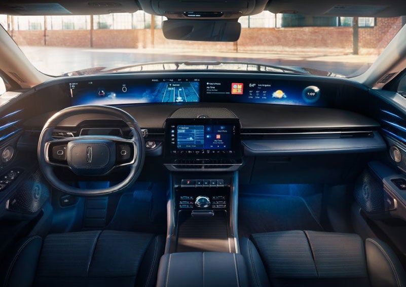 The panoramic display is shown in a 2025 Lincoln Nautilus® SUV. | Thornhill Lincoln in Chapmanville WV