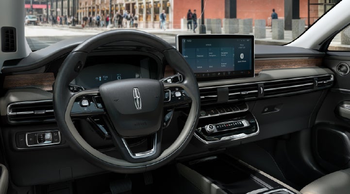 The center display of the 2026 Lincoln Corsair® SUV is showcased with its SYNC® 4 capabilities highlighted. | Thornhill Lincoln in Chapmanville WV