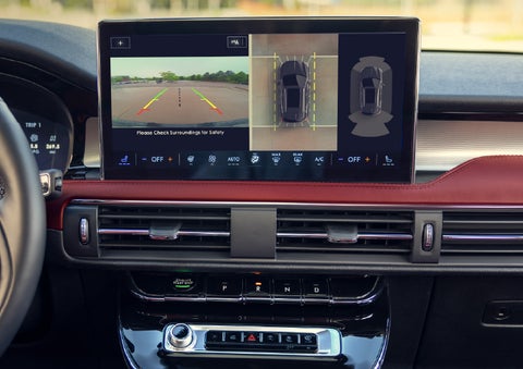 The large 13.2” SYNC® 4 center display featuring 360-Degree Camera of a 2026 Lincoln Corsair® SUV is shown.| Thornhill Lincoln in Chapmanville WV