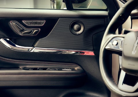 An audio speaker is shown in the driver's side door of a 2026 Lincoln Corsair® SUV | Thornhill Lincoln in Chapmanville WV