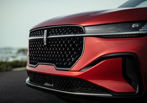 The sleek grille of a 2026 Lincoln Nautilus® SUV with the available Jet Appearance Package makes a bold statement. | Thornhill Lincoln in Chapmanville WV