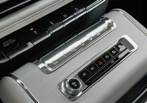 The piano key gear selector of a 2027 Lincoln Aviator® Back Label™ SUV. | Thornhill Lincoln in Chapmanville WV